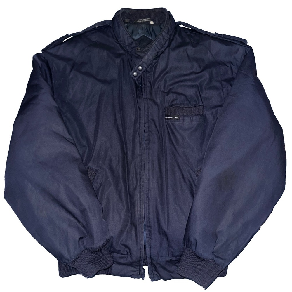 Members Only Racer Jacket in Navy: Size L